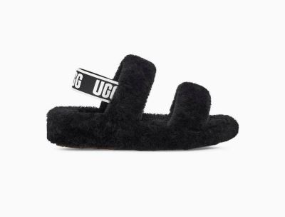 UGG Oh Yeah Slides for Womens - Black India